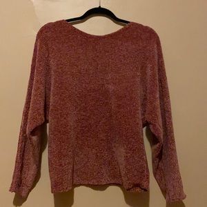 Rose colored sweater